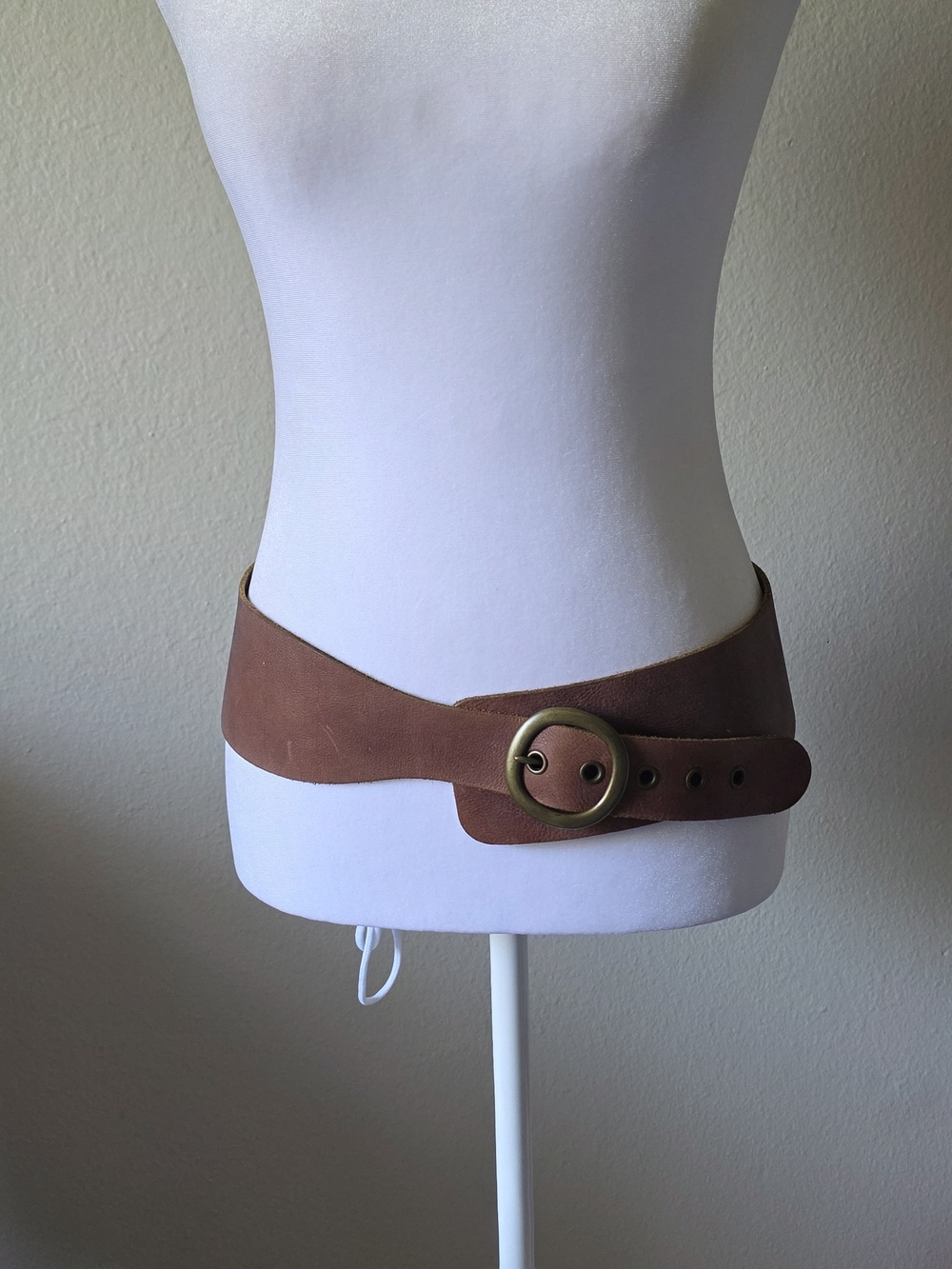 Vintage Y2K Gap Jeans Brown Genuine Leather Made In The USA Belt